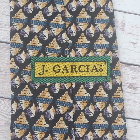 J. Garcia Tie 100% Silk Stonehenge Ltd - Picture 3 of 6